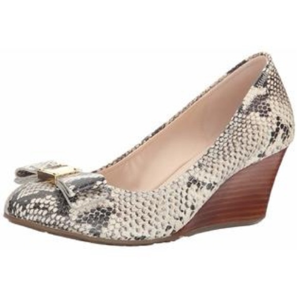 Cole Han Tali Grand EOS 7.5 Wedge Snakeskin
